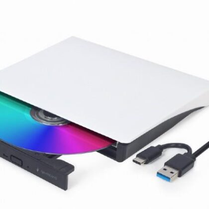 DVD RW USB3/USB-C 8X EXT RTL/BLACK/WH DVD-USB-03-BW GEMBIRD  DVD-USB-03-BW 8716309125147