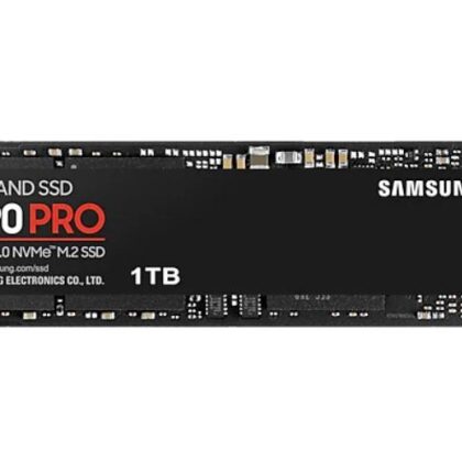 SSD SAMSUNG 990 PRO 1TB M.2 PCIE NVMe MLC Write speed 6900 MBytes/sec Read speed 7450 MBytes/sec 2.3mm TBW 600 TB MTBF 1500000 hours MZ-V9P1T0BW  MZ-V9P1T0BW 8806094215021