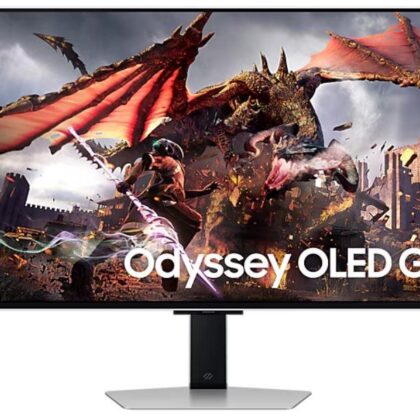 Monitor SAMSUNG 32" Gaming/Smart/4K Panel OLED 3840x2160 16:9 0.03 ms Speakers Swivel Pivot Height adjustable Tilt Colour Silver LS32DG802SUXDU  LS32DG802SUXDU 8806095503189