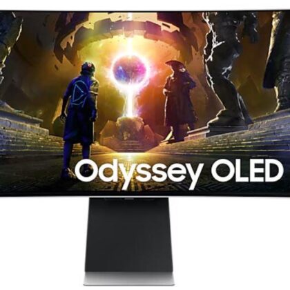 Monitor SAMSUNG 34" Gaming/Smart/Curved/21 : 9 Panel OLED 3440x1440 21:9 175Hz 0.03 ms Speakers Swivel Height adjustable Tilt LS34DG850SUXDU  LS34DG850SUXDU 8806095710815