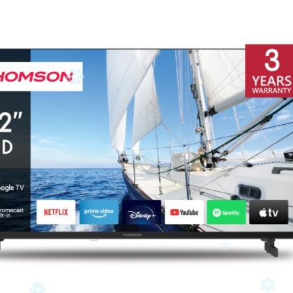 TV Set THOMSON 32" Smart/HD 1366x768 Wireless LAN Bluetooth Google TV Black 32HG2S14  32HG2S14 9120106662153