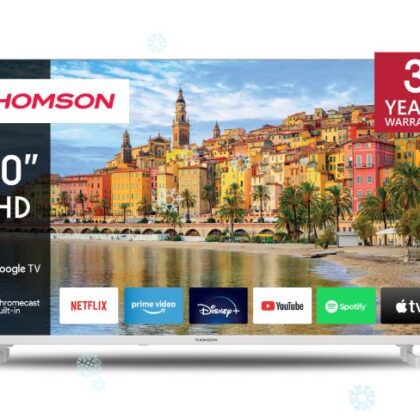 TV Set THOMSON 40" Smart/FHD 1920x1080 Wireless LAN Bluetooth Google TV White 40FG2S14W  40FG2S14W 9120106662221