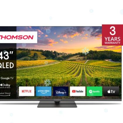 TV Set THOMSON 43" 4K/Smart QLED 3840x2160 Bluetooth Google TV 43QG5C14  43QG5C14 9120106662283