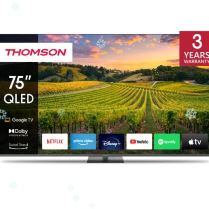 TV Set THOMSON 75" 4K/Smart QLED 3840x2160 Bluetooth Google TV 75QG5C14  75QG5C14 9120106662320