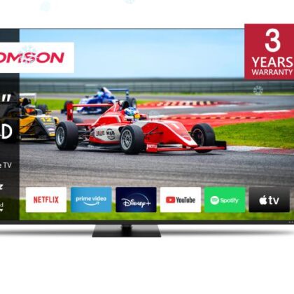 TV Set THOMSON 65" 4K/Smart QLED 3840x2160 Wireless LAN Bluetooth Google TV Black 65QG7C14  65QG7C14 9120106662405