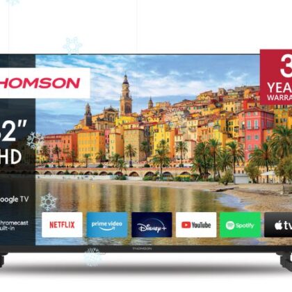 TV Set THOMSON 32" Smart/FHD 1920x1080 Wireless LAN Bluetooth Google TV Black 32FG2S14  32FG2S14 9120106662917