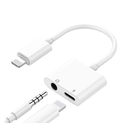 iPhone Lightning to 3.5 mm Headphone Jack Adapter (double)