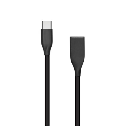 Silicone cable USB - USB-C (black