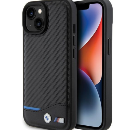BMW PU Carbon Case for Apple iPhone 15 Plus BMHCP15M22NBCK 3666339143848