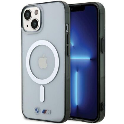 BMW Ring MagSafe Back Case for Apple  iPhone 15 BMHMP15SHCRS 3666339145040