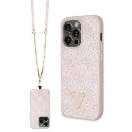 Guess Crossbody 4G Metal Logo Back Case for Apple iPhone 15 Pro GUHCP15LP4TDSCPP 3666339147242