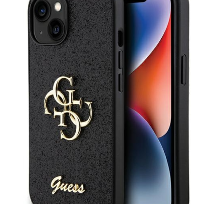 Guess Fixed Glitter Big 4G Case for Apple iPhone 15 Pro Max GUHCP15XHG4SGK 3666339147396