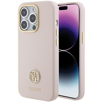 Guess GUHCP15LM4DGPP Back Case for Apple iPhone 15 Pro GUHCP15LM4DGPP 3666339148928