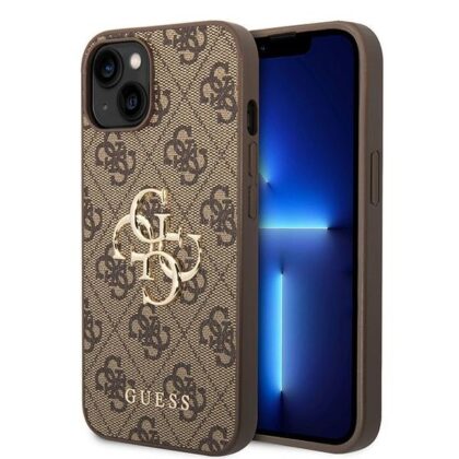 Guess 4G Big Metal Logo Back Case for Apple iPhone 15 GUHCP15S4GMGBR 3666339171506
