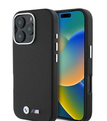 BMW M Edition Kevlar wrapped metal Case for Apple iPhone 16 Pro Max BMHCP16X23PUFWKEV 3666339324797