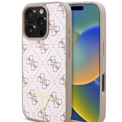 Guess New 4G Triangle Back Case for Apple iPhone 16 Pro GUHCP16LPG4GPH 3666339340247