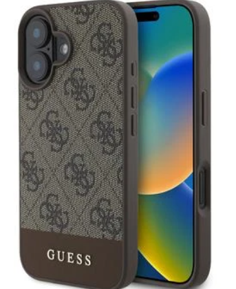 Guess GUHCP16SG4GLBR Back Case for Apple iPhone 16 GUHCP16SG4GLBR 3666339344924