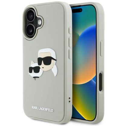 Karl Lagerfeld HC 3D Case for Apple iPhone 16 KLHCP16SRBCKCHLE 3666339402341