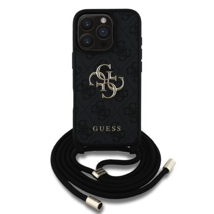 Guess GUHCP16XP4GMGCRK PU 4G Metal Logo Crossbody Strap Case for Apple iPhone 16 Pro Max GUHCP16XP4GMGCRK 3666339434298