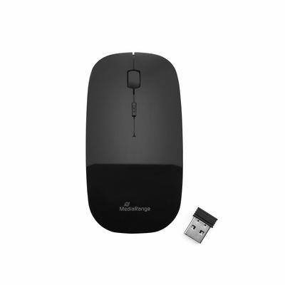 MOUSE USB OPTICAL WRL/BLACK MROS215 MEDIARANGE  MROS215 4260664870296