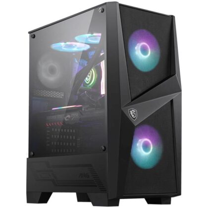 Case MSI MAG Forge 100R MidiTower Not included ATX MicroATX MiniITX Colour Black MAGFORGE100R  MAGFORGE100R 4719072676407