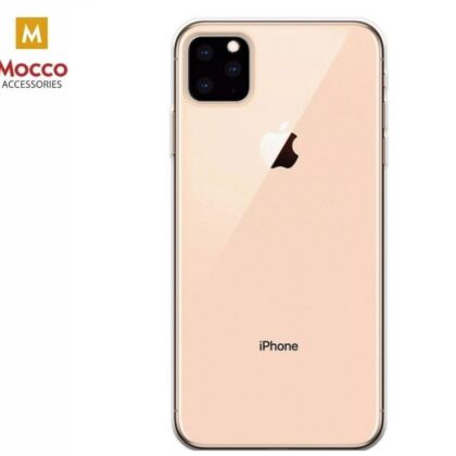 Mocco Ultra Back Case 0.3 mm Silicone Case Apple iPhone 11 Pro Max Transparent MO-BC-IPH-11PRMAX-TR 4752168073674
