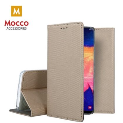 Mocco Smart Magnet Book Case For Samsung Galaxy S20 Gold MC-MAG-SA-S11E-GO 4752168079362