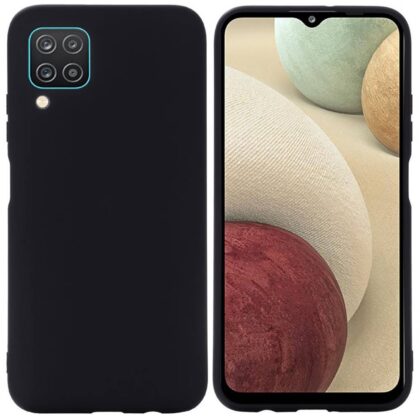 Mocco Ultra Slim Soft Matte 0.3 mm Silicone Case for Samsung Galaxy A12 / M12 Black MO-USM-SA-A12-BK 4752168092439