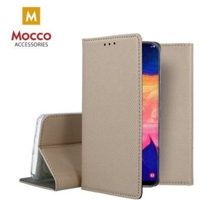 Mocco Smart Magnet Book Case For Samsung Galaxy A32 5G / Galaxy M32 5G Gold MO-MAG-SA-A32-GO 4752168095768