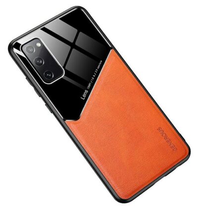 Mocco Lens Leather Back Case for Apple iPhone 12 Pro Max Orange MO-LC-APP-IP12PMAX-OR 4752168098578
