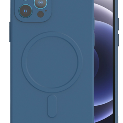 Mocco MagSilicone Soft Back Case Silicone Case for Apple iPhone 14 Plus Blue MO-MAGSI-BC-IPH14PL-BL 4752168114339