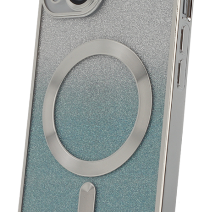 Mocco Glitter Chrome MagSafe Case for Apple iPhone 12 MC-GC-IPH-12-SL 4752168116869