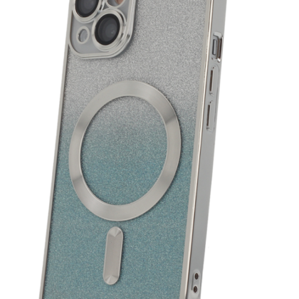 Mocco Glitter Chrome MagSafe Case for Apple iPhone 15 Plus MC-GC-IPH15PL-SL 4752168119648