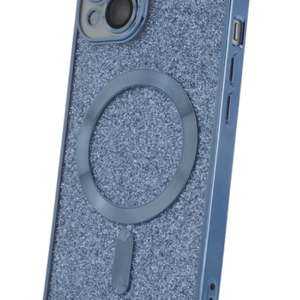 Mocco Glitter Chrome MagSafe Case for Apple iPhone 15 Plus MC-GC-IPH15PL-BL 4752168119747