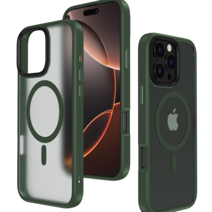 Mocco Signature MagSafe Back Case for Apple iPhone 16 Pro Max MC-SN-MS-IPH-16PM-GN 4752168138847