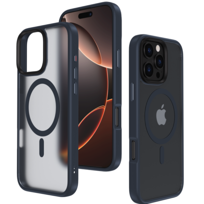 Mocco Signature MagSafe Back Case for Apple iPhone 16 Plus MC-SN-MS-IPH-16PL-BL 4752168138960