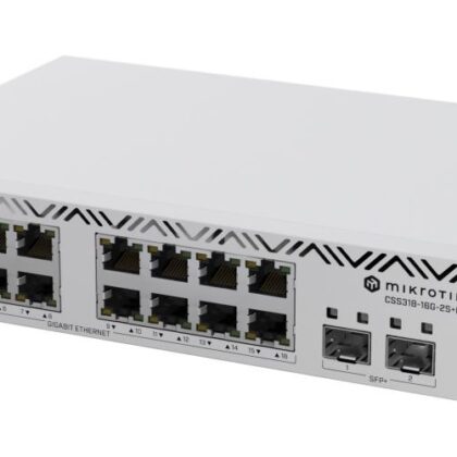 Switch MIKROTIK 16x10Base-T / 100Base-TX / 1000Base-T CSS318-16G-2S+IN  CSS318-16G-2S+IN 4752224009227