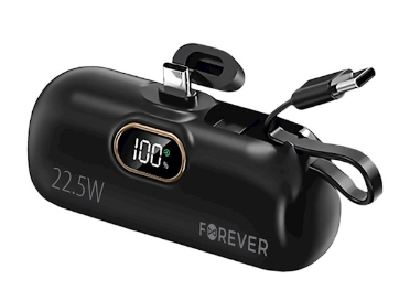Forever MTB-100 Mini Power bank 22.5W 5000mAh USB-C GSM182135 5907457751248