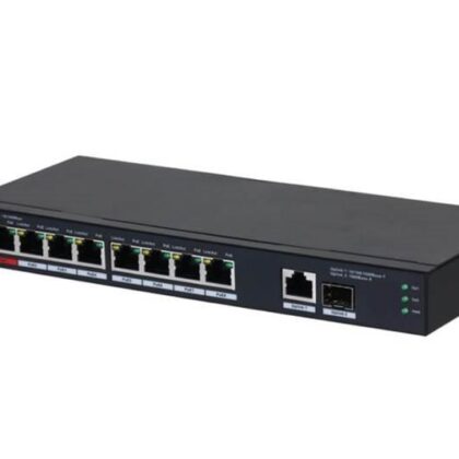 Switch DAHUA PFS3110-8ET1GT1GF-96 Desktop/pedestal 8x10Base-T / 100Base-TX 1x10Base-T / 100Base-TX / 1000Base-T 2x1000Base-T PoE ports 8 96 Watts DH-PFS3110-8ET1GT1GF-96  DH-PFS3110-8ET1GT1GF-96 6923172540690