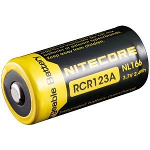 BATTERY RECH. 650MAH 3.7V/RCR123 NL166 NITECORE  NL166 6952506490318