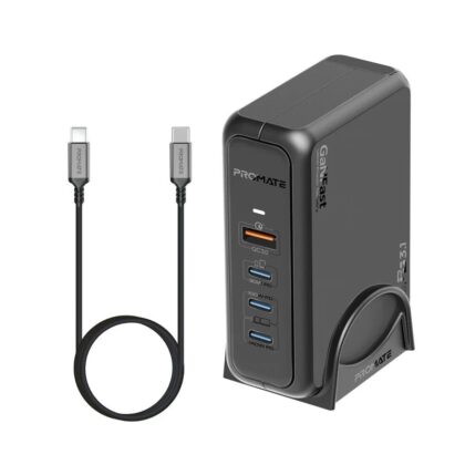 Promate GaNPort-140W GaNFast™ Charging station 140W / USB-C PD 3.1 / QC3.0 GANPORT140W 6959144063812