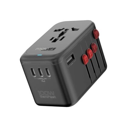 Promate TripMate-GaN100 GaNFast™ Multi-Port Wall Charger 100W / EU/US/UK/AU TRIPMATEGAN100 6959144064451