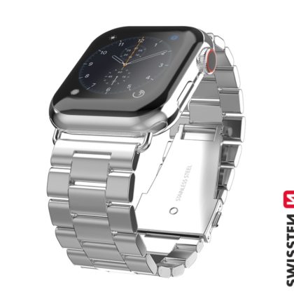 Swissten Metal Strap for Apple Watch 1/2/3/4/5/6/SE / 40 mm / 42 mm 46000312-SI 8595217496286