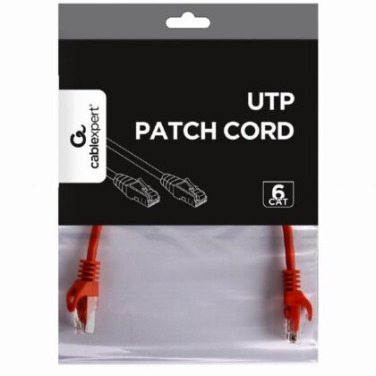 PATCH CABLE CAT6 UTP 0.25M/RED PP6U-0.25M/R GEMBIRD  PP6U-0.25M/R 8716309093064