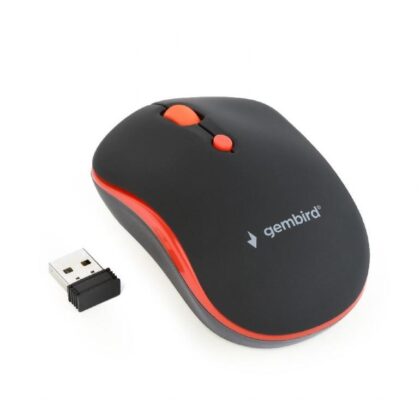 MOUSE USB OPTICAL WRL BLACK/RED MUSW-4B-03-R GEMBIRD  MUSW-4B-03-R 8716309103909