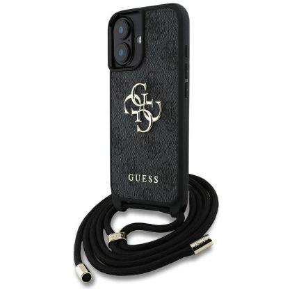 Guess PU 4G Metal Logo Crossbody Strap Case for Apple iPhone 16 GUHCP16SP4GMGCRK 3666339434267