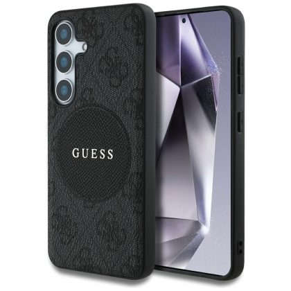 Guess 4G Round Patch Classic Logo MagSafe Case for Samsung Galaxy S25 GUHMS25SP4PGRSGK 3666339448912