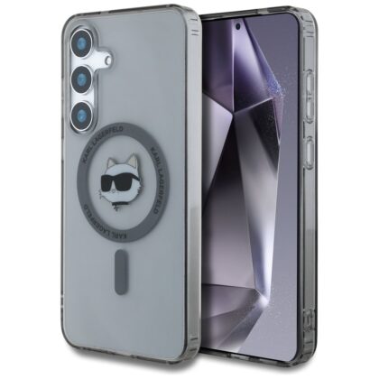 Karl Lagerfeld Button Choupette Head Printed Logo MagSafe Case for Samsung Galaxy S25 KLHMS25SHLSCHK 3666339449926