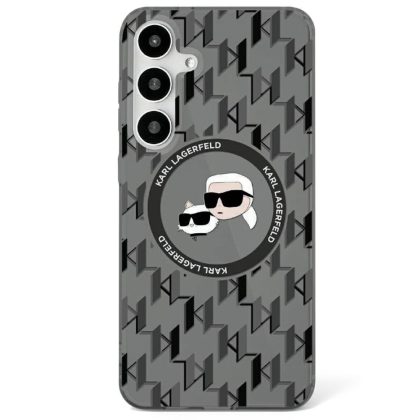 Karl Lagerfeld Button Karl&Choupette Heads On KL Pattern MagSafe Case for Samsung Galaxy S25 KLHMS25SHMCKMHK 3666339450052