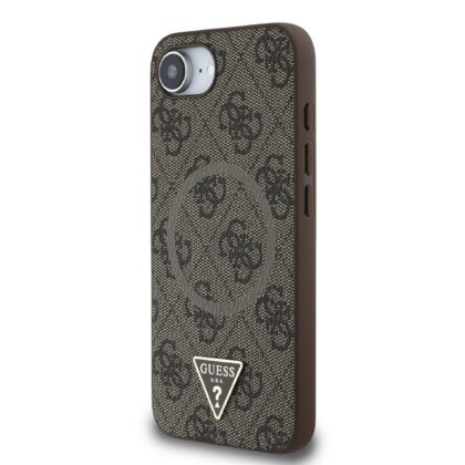 Guess PU 4G Strass Triangle Metal Logo Case for Apple iPhone 16e GUHMPSE4P4TDPW 3666339453428